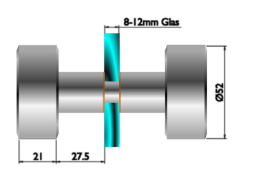 Glastürknopfpaar 001